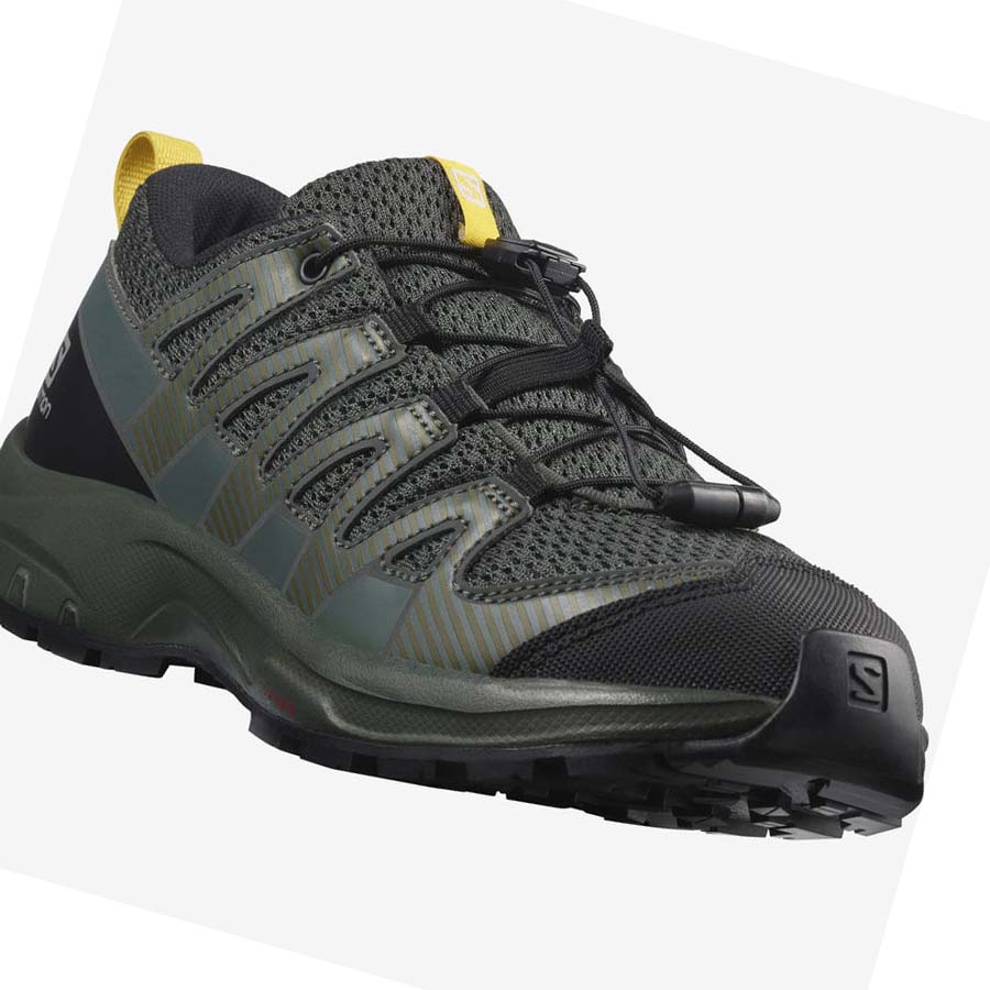 Salomon XA PRO V8 Trail Futócipő Gyerek Olivazöld | HU 3595YXF